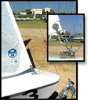 Figura 2 - Ubicaci&oacute;n del pu&ntilde;o de amura del foque